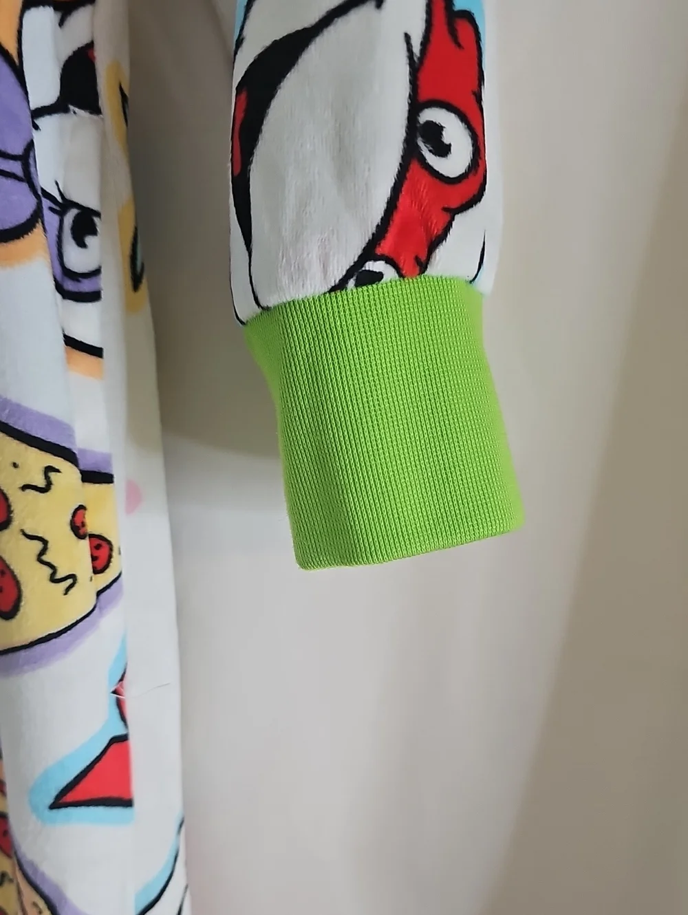Vintage Adult Teenage Mutant Ninja Turtles White & Green Adult One-Piece Costome